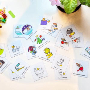 Ma Routine Autonome LA QUOTIDIENNE - 20 illustrations individuelles autocollantes ou aimantés au choix