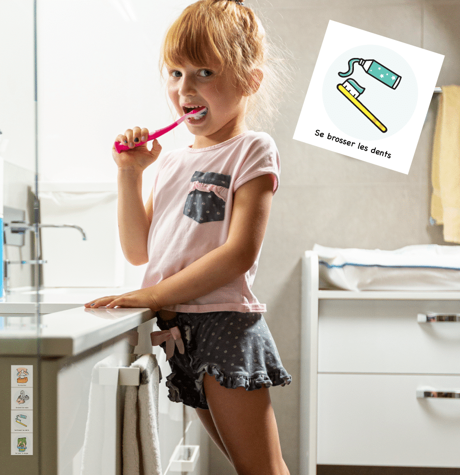 Routines imagées pour la garderie MA ROUTINE AUTONOME - 60 illustrations individuelles autocollantes ou aimantés – Image 10