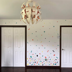 Collants muraux formes irrégulières et os