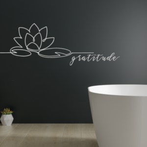 Gratitude et fleur de lotus