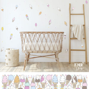 Cornets de crème glacée et pops