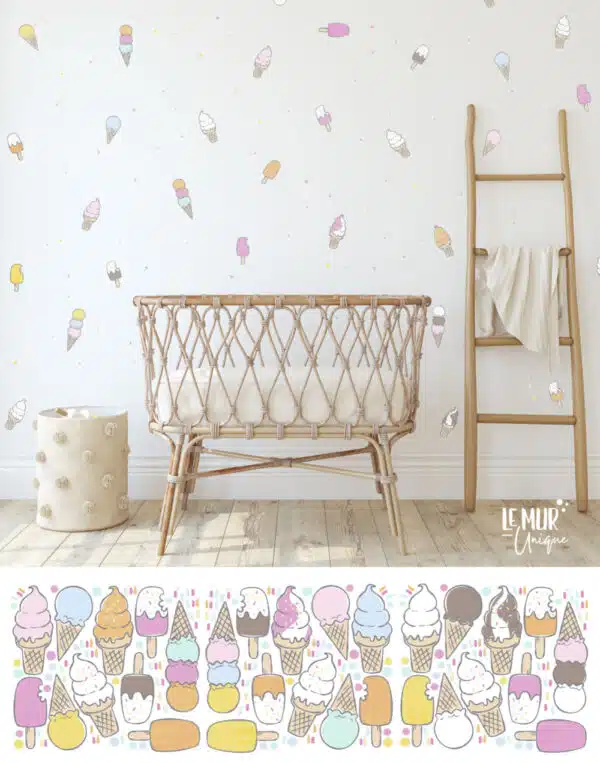 Cornets de crème glacée et pops