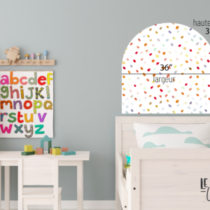 Arche murale adhésive offerte en plusieurs couleurs tendances