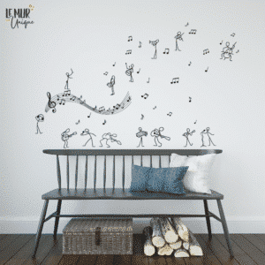 Autocollants muraux en forme de MUSICIENS