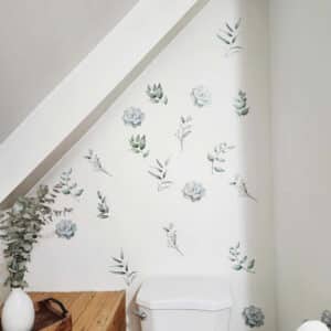 Jolies succulentes et feuillages de style aquarelle